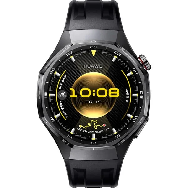 Huawei Watch GT6 Pro (Atum-B29F), Smartwatch (schwarz, Titangehäuse, schwarzes Fluorelastomerarmband)