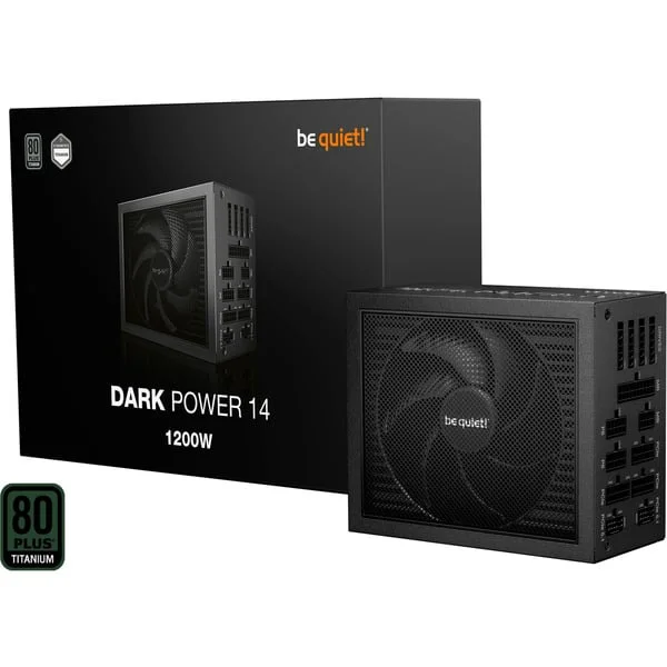 be quiet! DARK POWER 14 1200W, PC-Netzteil (schwarz, 2x 12-Pin High Power GPU, 4x PCIe, Kabelmanagement, 1200 Watt)