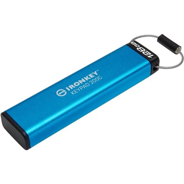 Kingston IronKey Keypad 200 128 GB, USB-Stick (USB-C 3.2 Gen 1)