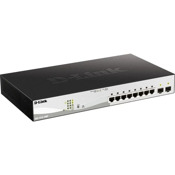 D-Link DGS-1210-10MP/E PoE/GE/GE/SMA/08, Switch