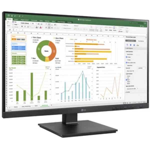 LG 27BN65Q-B Generalüberholt, LED-Monitor (68.5 cm (27 Zoll), schwarz, QHD, AH-IPS, AMD Free-Sync, USB-Hub)