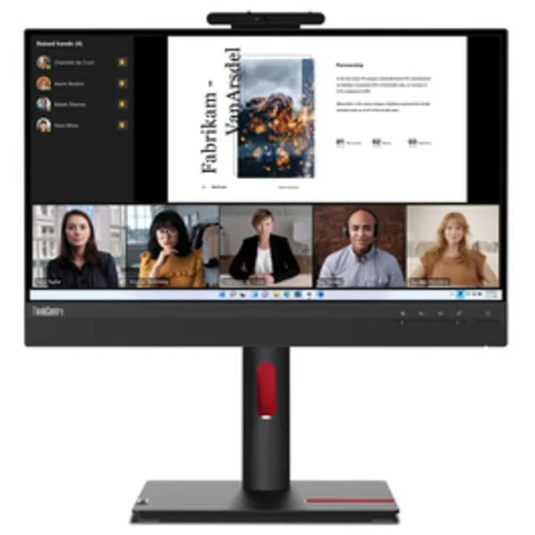 Lenovo ThinkCentre TIO22 GEN5 12N8 Generalüberholt, LED-Monitor (54.6 cm (21.5 Zoll), schwarz, FullHD, IPS, Lautsprecher, USB-Hub)