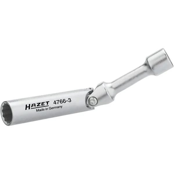 Hazet Zündkerzenschlüssel 4766-3, 14mm, Steckschlüssel (3/8", mit Kronenfeder)