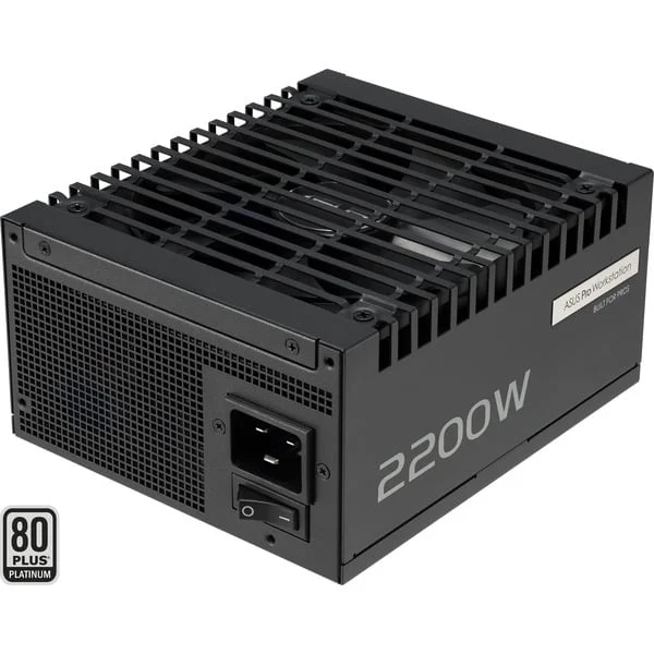 ASUS ASUS ASUS-PRO-WS-2200P, PC-Netzteil (schwarz, 2x 12 Pin High Power GPU, 4x PCIe, Kabelmanagement, 2200 Watt)