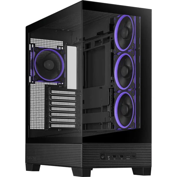 ASUS A31 PLUS TG ARGB , Tower-Gehäuse (schwarz, Tempered Glass x 2)