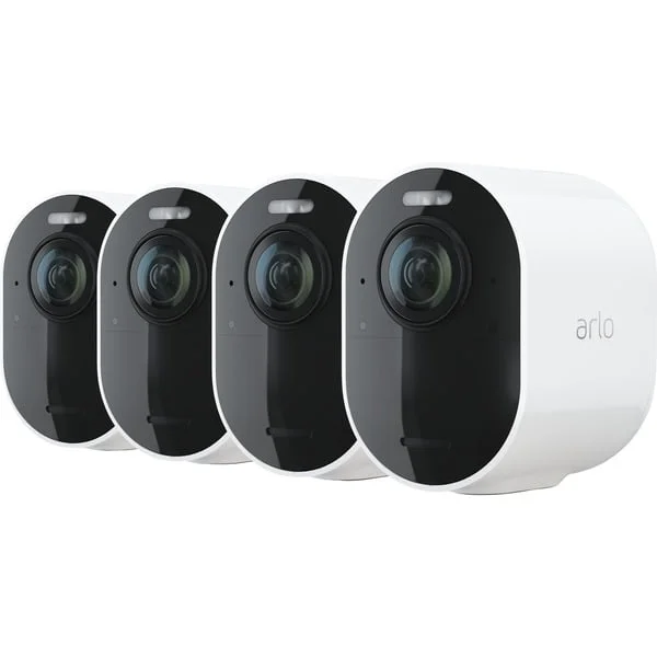 Arlo Ultra 2 Spotlight, Überwachungskamera (weiß/schwarz, 4er Set)