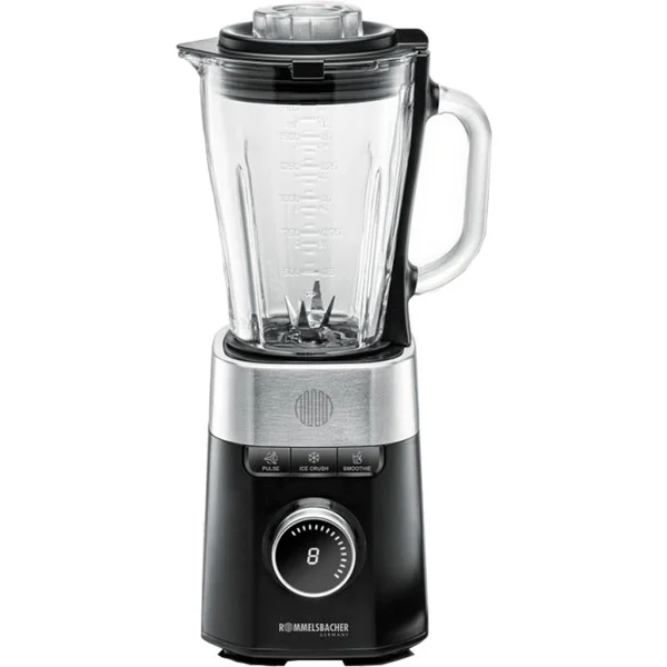 Rommelsbacher Standmixer MX 1260 (schwarz/edelstahl, 1200 Watt, 1,5 Liter)