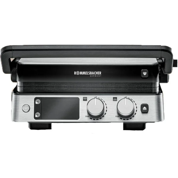 Rommelsbacher Kontaktgrill KG 2025 (edelstahl/schwarz, 2.000 Watt)