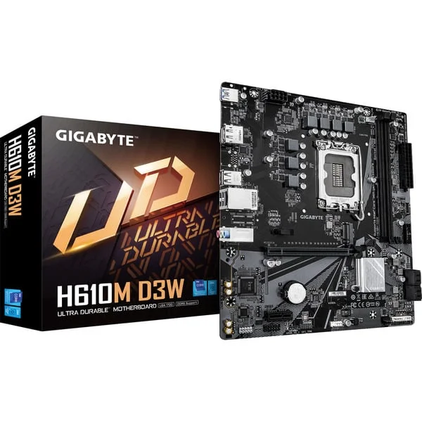 GIGABYTE H610M D3W, Mainboard (schwarz/grau)