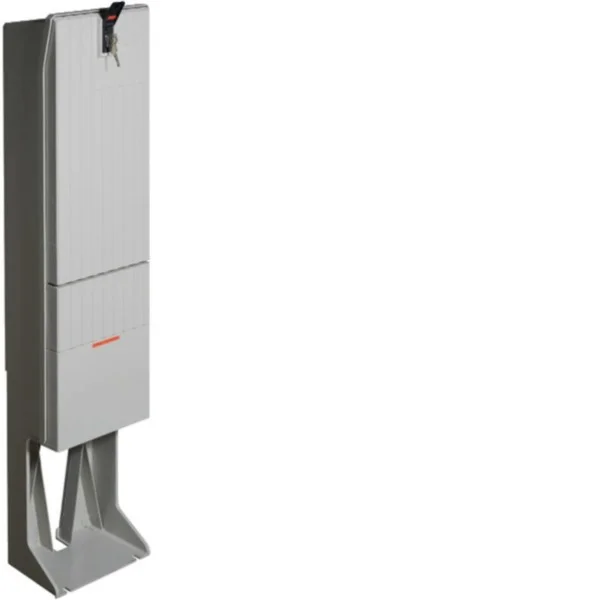 Hager Verteilersäule Baureihe 142 mit Montageplatte ZAL142P, Gehäuse (grau, Retail)