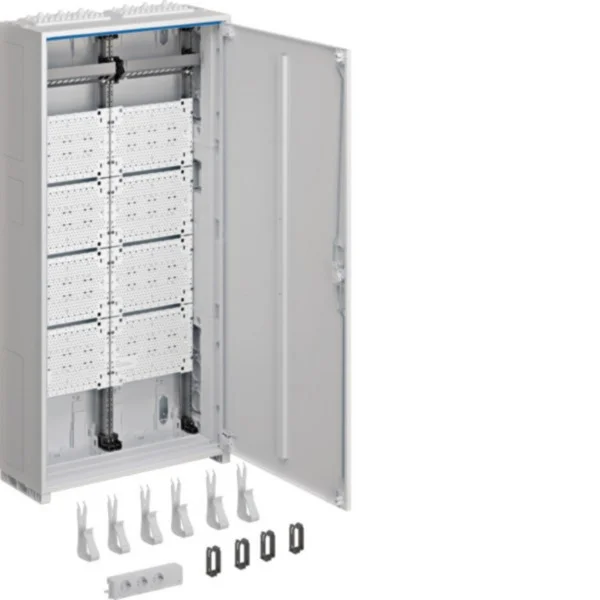 Hager Multimedia Komplettschrank universell 1100x550x205 Millimeter IP44 2 Felder (weiß, Retail)