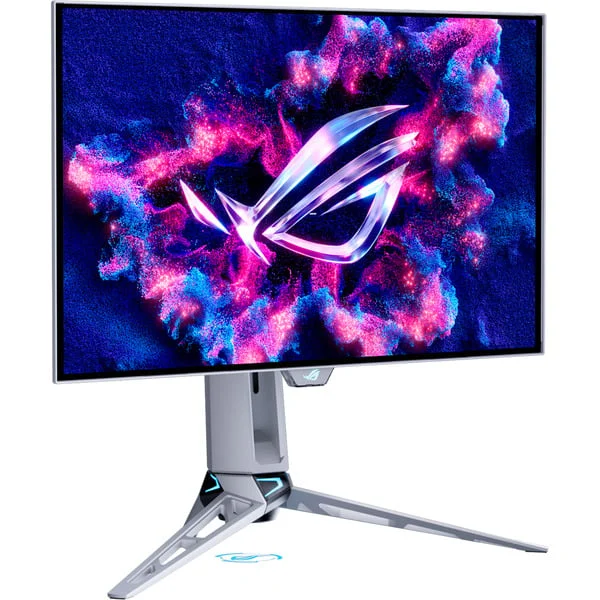 ASUS ROG Swift OLED PG27AQWP-W, Gaming-Monitor (67.3 cm (26.5 Zoll), silber/transparent, QHD, USB-Hub, Dual-Mode, 540Hz Panel)