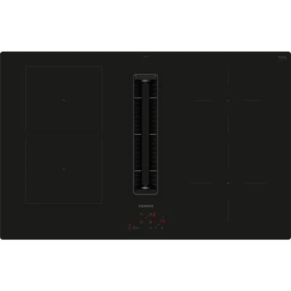 Siemens ED811BS16E iQ300, Autarkes Kochfeld (schwarz, 80 cm, mit integriertem Dunstabzug)