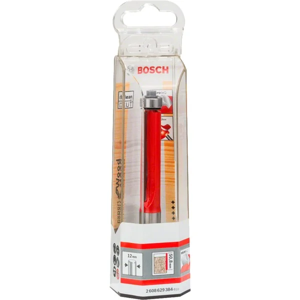 Bosch Professional Bündigfräser Expert for Wood Laminate, Ø 12,7mm (Schaft Ø 12mm, zweischneidig, Anlaufkugellager unten)
