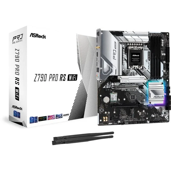 ASRock Z790 PRO RS WIFI, Mainboard (silber/schwarz)