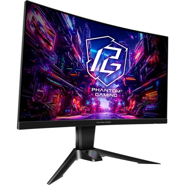ASRock PG27QRT2A, Gaming-Monitor (68.6 cm (27 Zoll), schwarz, QHD, VA, Curved, Free-Sync, Wi-Fi-Antenne, 180Hz Panel)
