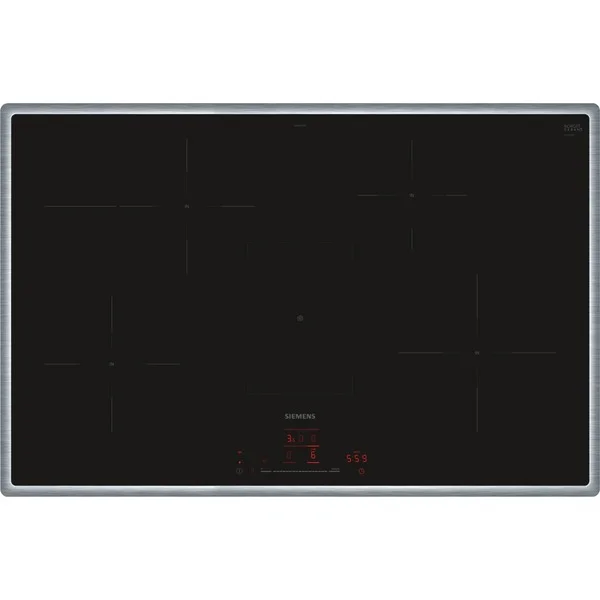 Siemens EH845HFB1E iQ300, Autarkes Kochfeld (schwarz/edelstahl, 80 cm, Home Connect)