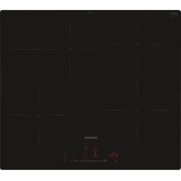 Siemens EH601HFB1E iQ300, Autarkes Kochfeld (schwarz, 60 cm, Home Connect)