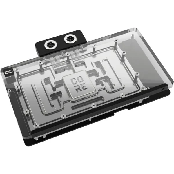 Alphacool Core Geforce RTX 5090 Gaming + Windforce, Wasserkühlung (transparent/silber, mit Backplate)