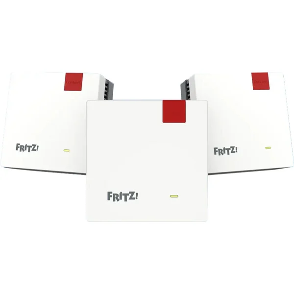 FRITZ! Set 1700 3er-Pack, Repeater (weiß/grau, Wi-Fi 7 mit bis zu 3,6 GBit/s)