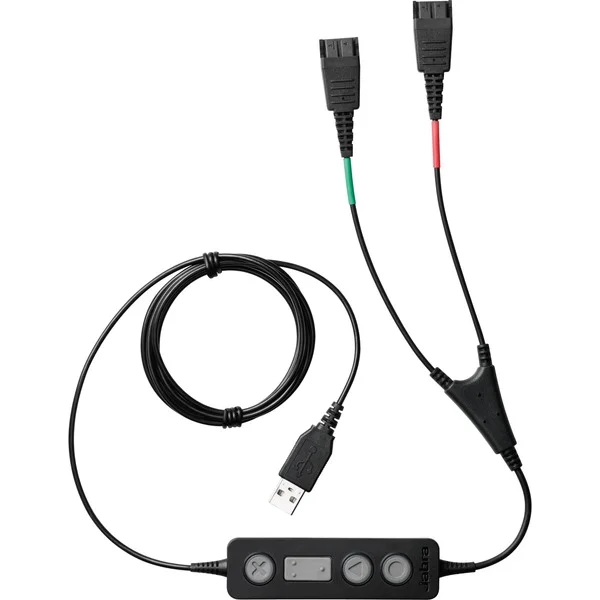 Jabra LINK 265 USB Schulungskabel, USB-A Stecker > 2x QD (schwarz)