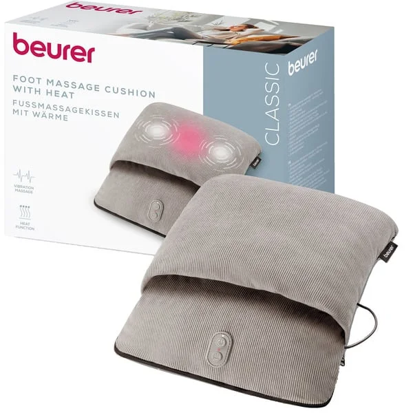 Beurer Fußmassagekissen mit Wärme FM 28 (grau)