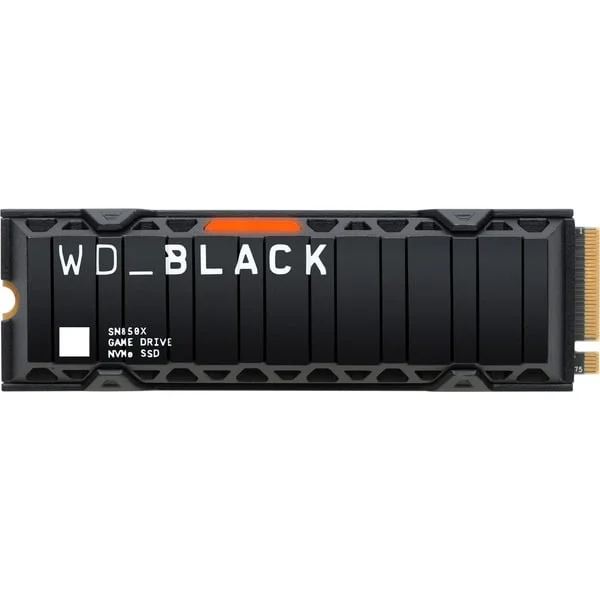 WD Black SN850X NVMe SSD 2 TB (schwarz, PCIe 4.0 x4, NVMe, M.2 2280, Kühlkörper)