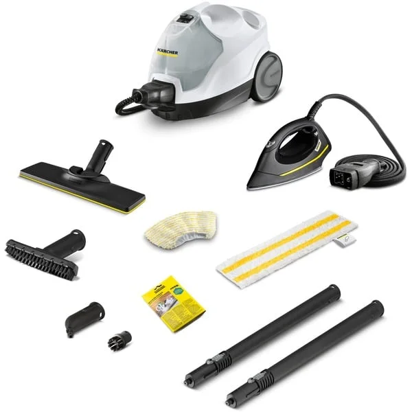 Kärcher SC 4 EasyFix Iron, Dampfreiniger (weiß/schwarz, 2.000 Watt, inkl. Dampfdruck-Bügeleisen)