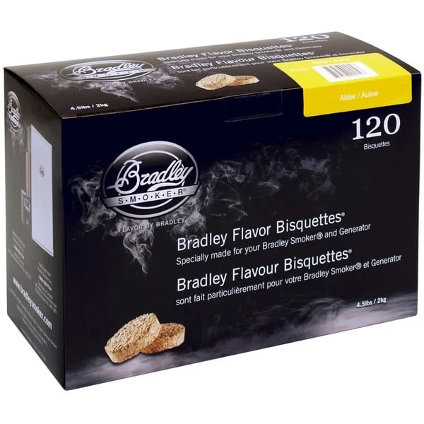 Bradley Erle Bisquetten, 120 Stück, Räucherholz (für Bradley Smoker)