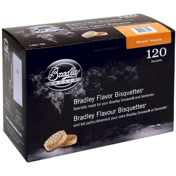 Bradley Mesquite Bisquetten, 120 Stück, Räucherholz (für Bradley Smoker)