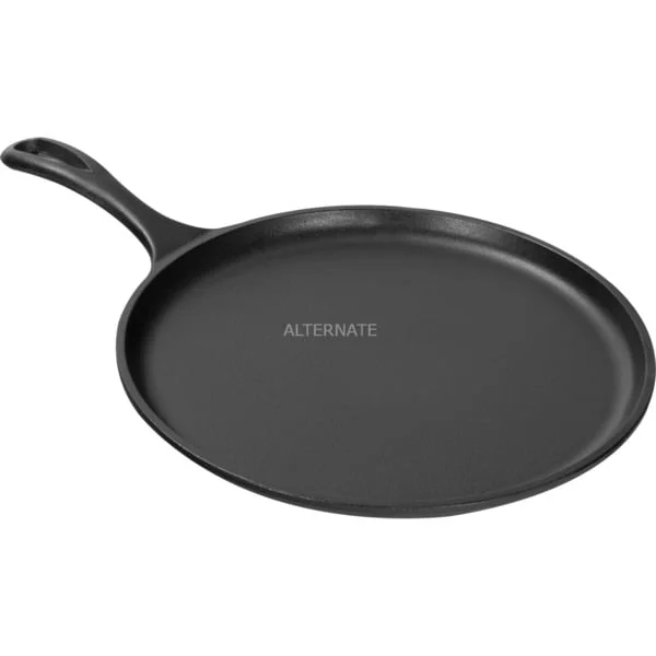 Lodge Crêpespfanne L9OG3, mit Stiel (schwarz, Ø 27cm)