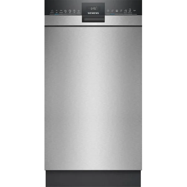 Siemens SR43ES25ME iQ300, Spülmaschine (edelstahl (gebürstet)/schwarz, 45 cm, Home Connect)
