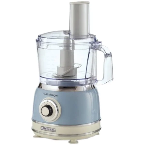 Ariete Vintage Blue Multifunktions-Küchenmaschine (hellblau/creme, 1.000 Watt, 1,2 Liter)
