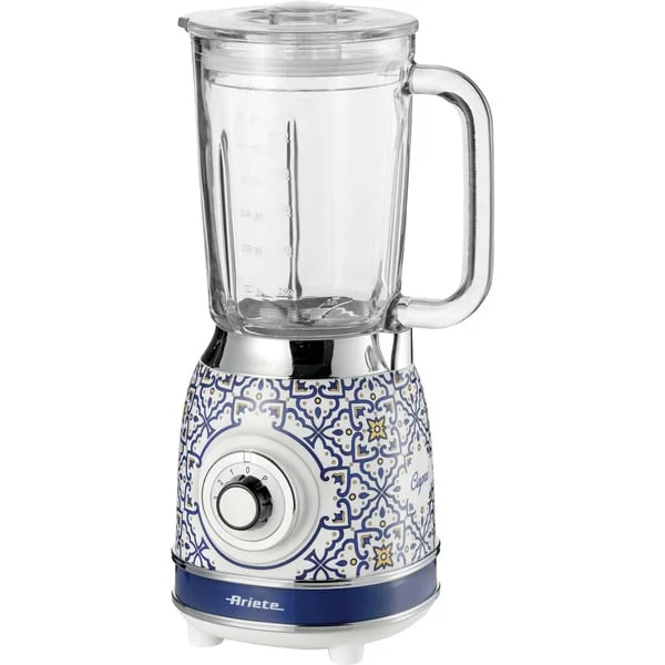 Ariete Standmixer Capri, Glasbecher (weiß/mehrfarbig, 1.000 Watt, 1,5 Liter)