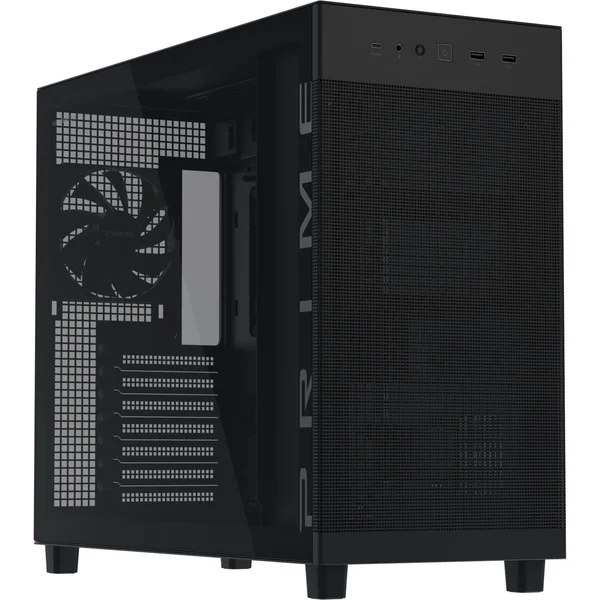 ASUS PRIME AP303 TG , Tower-Gehäuse (schwarz, Tempered Glass)