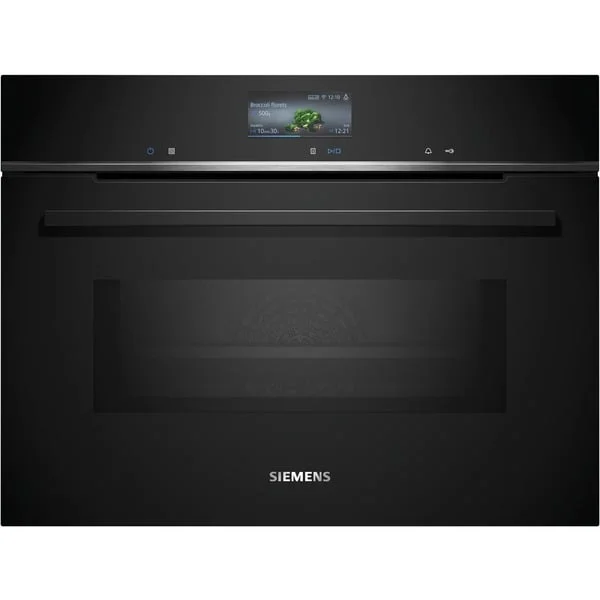 Siemens CM776GKB1 IQ700, Backofen (schwarz/edelstahl, mit Mikrowellenfunktion, 60 cm, Home Connect)