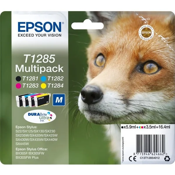 Epson Tinte Multipack T1285 (C13T12854012) (DURABrite)