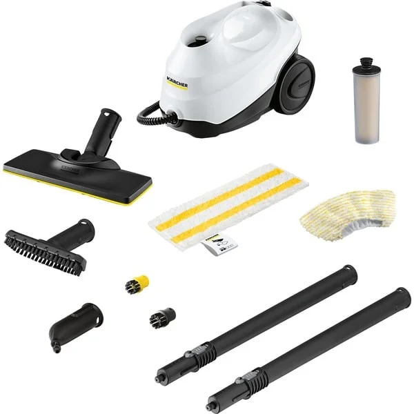 Kärcher SC 3 Easy Fix, Dampfreiniger (weiß/schwarz, 1.900 Watt, mit Bodenreinigungsdüse EasyFix)