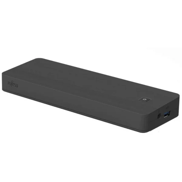 Fujitsu USB-C Dock Generalüberholt, Dockingstation (schwarz, USB-A, HDMI, DisplayPort, mit 90W Netzteil )