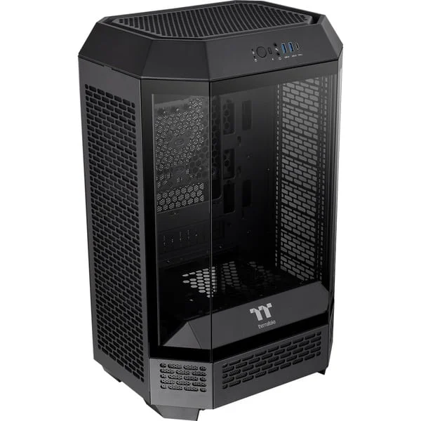 Thermaltake The Tower 300 Black, Tower-Gehäuse (schwarz, Tempered Glass)