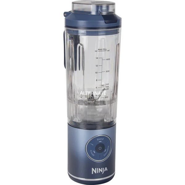 Ninja Kabelloser Smoothie Maker Blast Max BC251EUNV, Standmixer (blau, akkubetrieben, 570ml Becher)