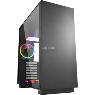 Sharkoon PURE STEEL RGB, Tower-Gehäuse (schwarz, gehärtetes Glas)