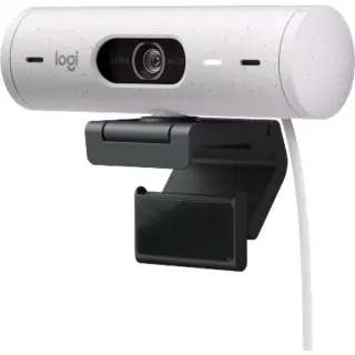Logitech Brio 500, Webcam (weiß/schwarz, Off White)
