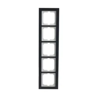 0 Abdeckrahmen 5-fach, Abdeckung (grau, Retail)