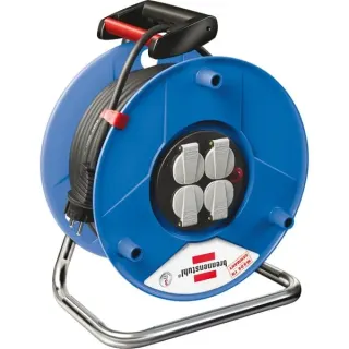 Brennenstuhl Garant Indoor-Kabeltrommel, 4-fach (blau, 50 Meter)