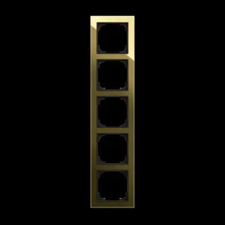 0 Abdeckrahmen fünffach, Abdeckung (gold, Retail)