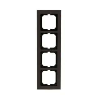 0 Abdeckrahmen 4-fach, Abdeckung (braun, Retail)