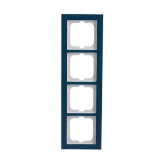0 Abdeckrahmen 4-fach, Abdeckung (blau, Retail)