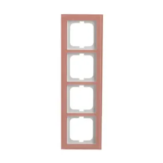0 Abdeckrahmen 4-fach (rosa, Retail)