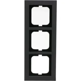 0 Abdeckrahmen 3-fach, Abdeckung (grau, Retail)